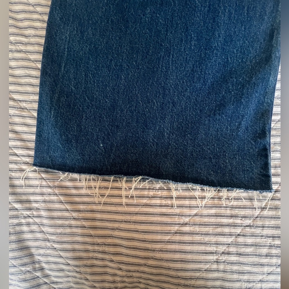 Veronica Beard Dark Blue Wide Leg Jeans - Picture 4 of 16